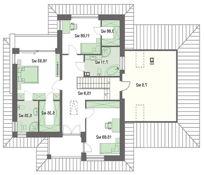 Visualization gallery - Modern two-story house in a classic style