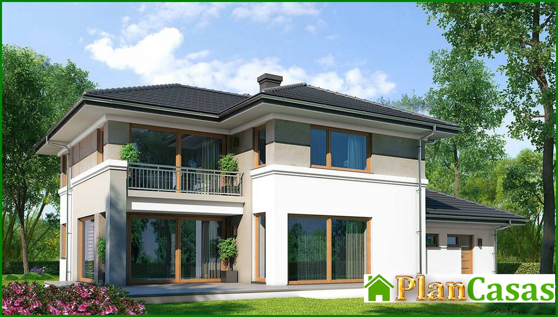 Visualization gallery - Modern two-story house in a classic style