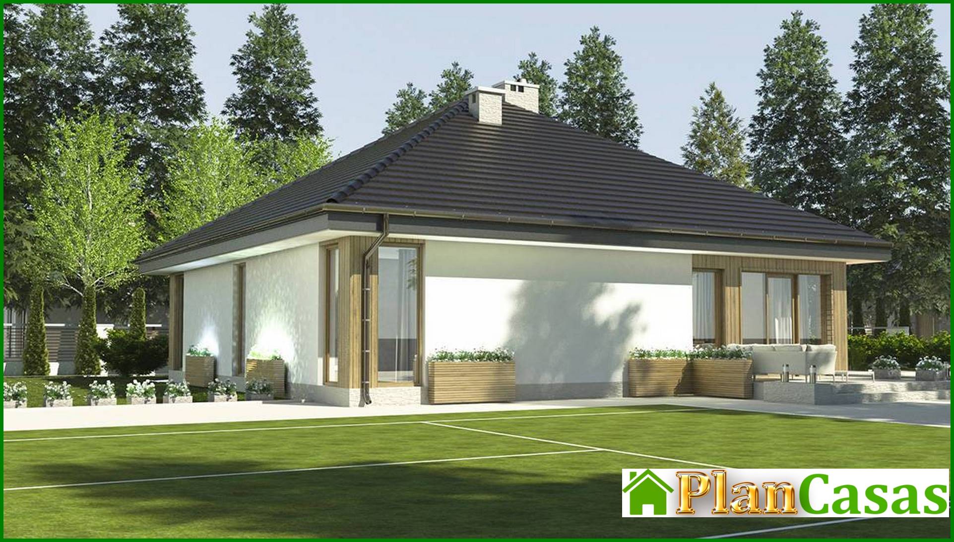 Visualization gallery - Stylish four-bedroom apartment building