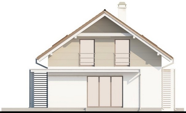 Visualization gallery - The project of an energy-saving classic house with an attic