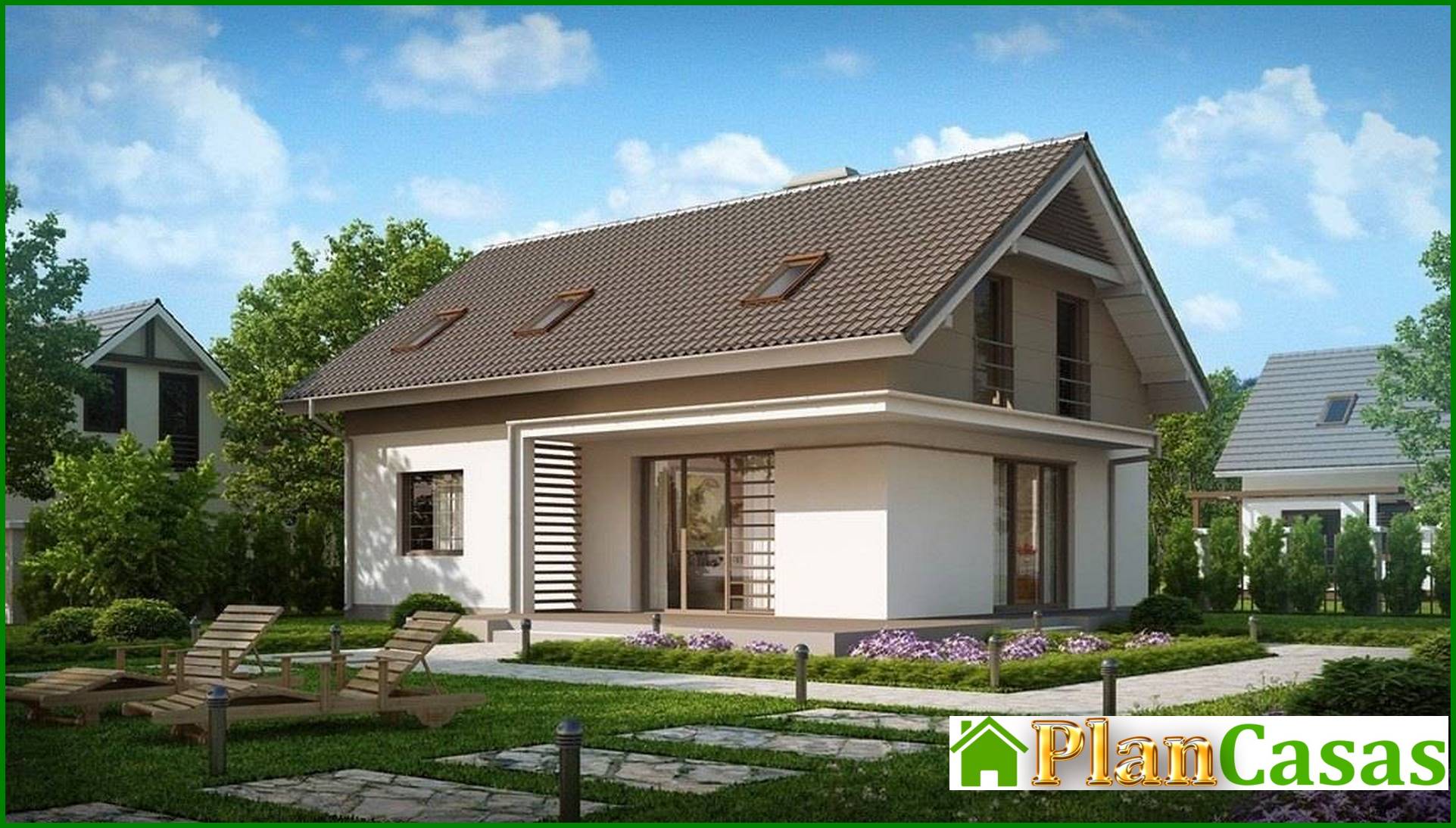 Visualization gallery - The project of an energy-saving classic house with an attic