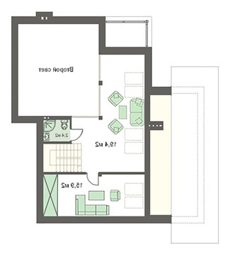 Visualization gallery - Beautiful two-story house with a chic living room