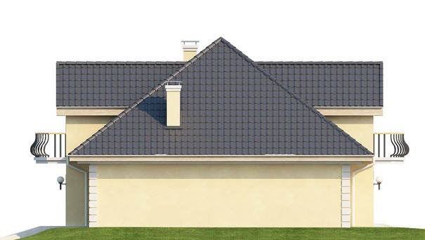 Visualization gallery - Project of a classic house with an attic