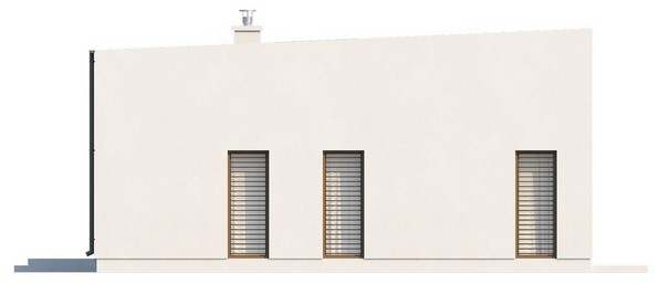 Visualization gallery - Design of a modern cottage with a glazed living room