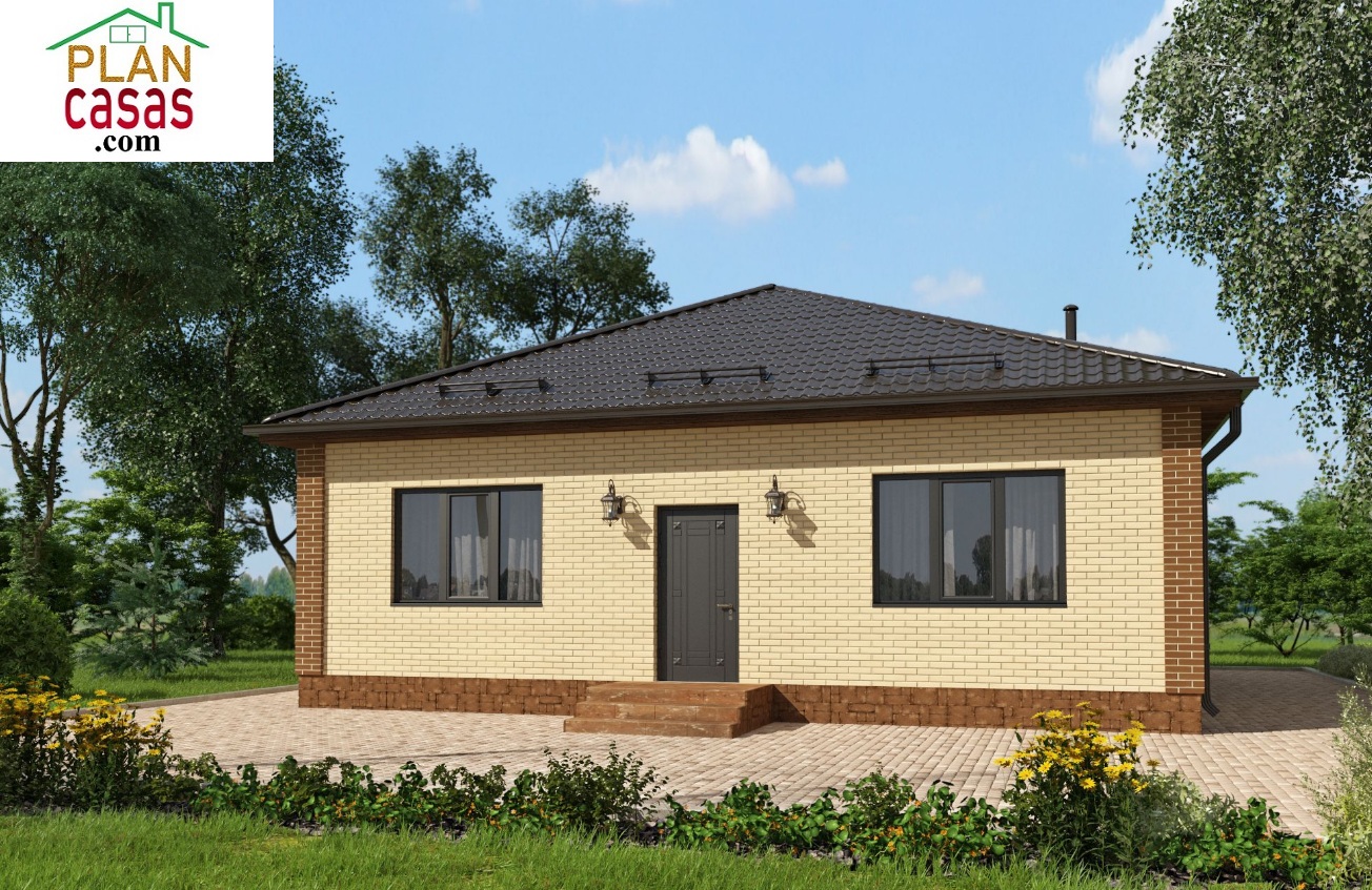 One storey small house house plan