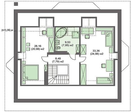Visualization gallery - Beautiful apartment building in chocolate shades