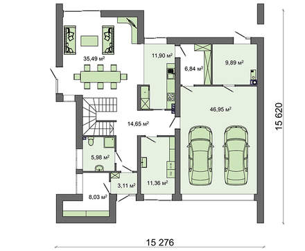 Visualization gallery - Barnhouse style cottage project with a spacious garage