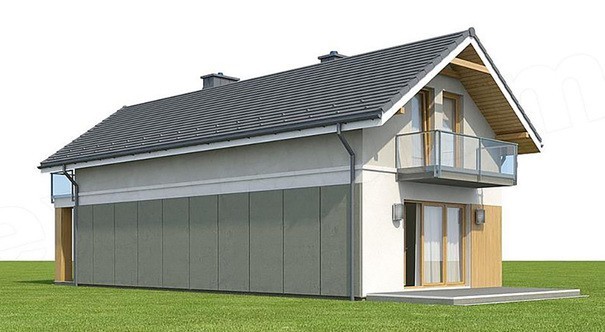 Visualization gallery - Two-story house with balconies for a narrow plot