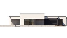 Visualization gallery - Modern one-story snow-white cottage