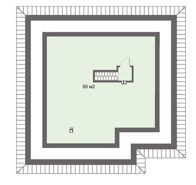 Visualization gallery - Modern residential cottage with an attic