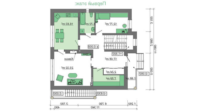 Visualization gallery - Luxurious apartment building in bright colors