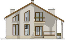 Visualization gallery - Luxurious apartment building in bright colors