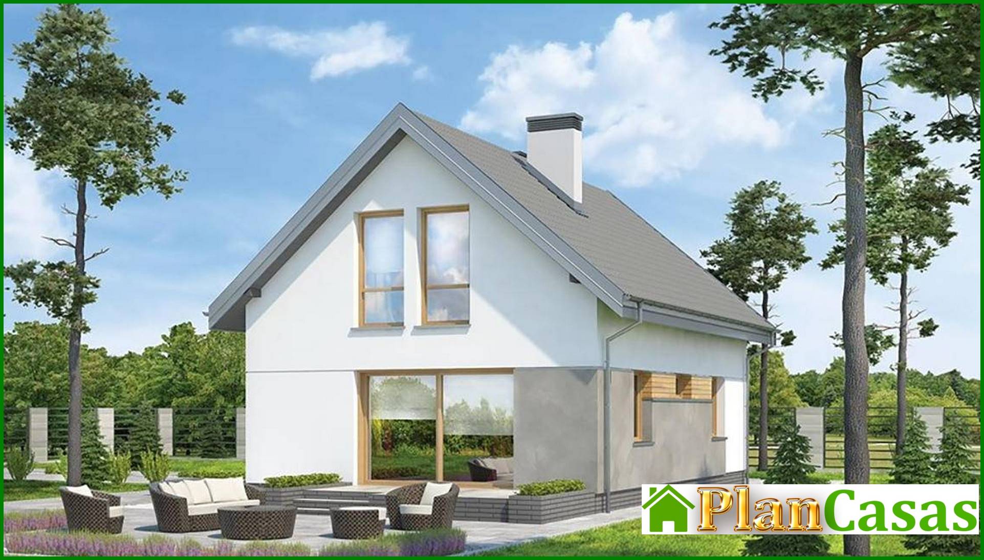 Small house with 2 floors house plan