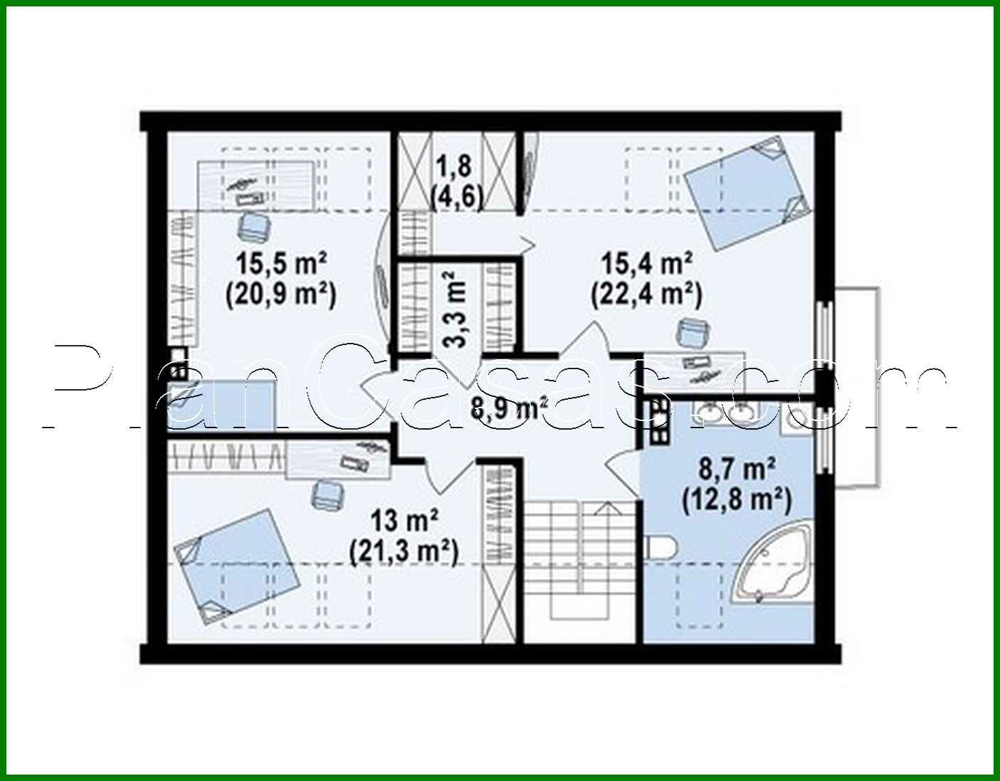 Visualization gallery - The project of a comfortable house with a garage