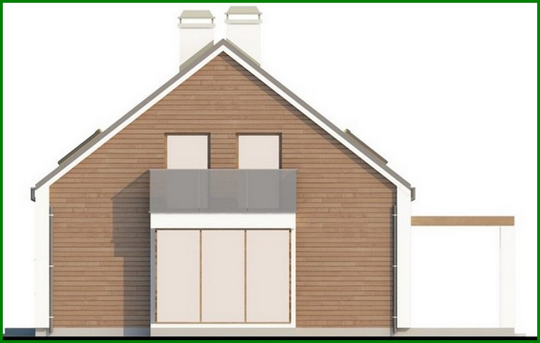 Visualization gallery - The project of a comfortable house with a garage