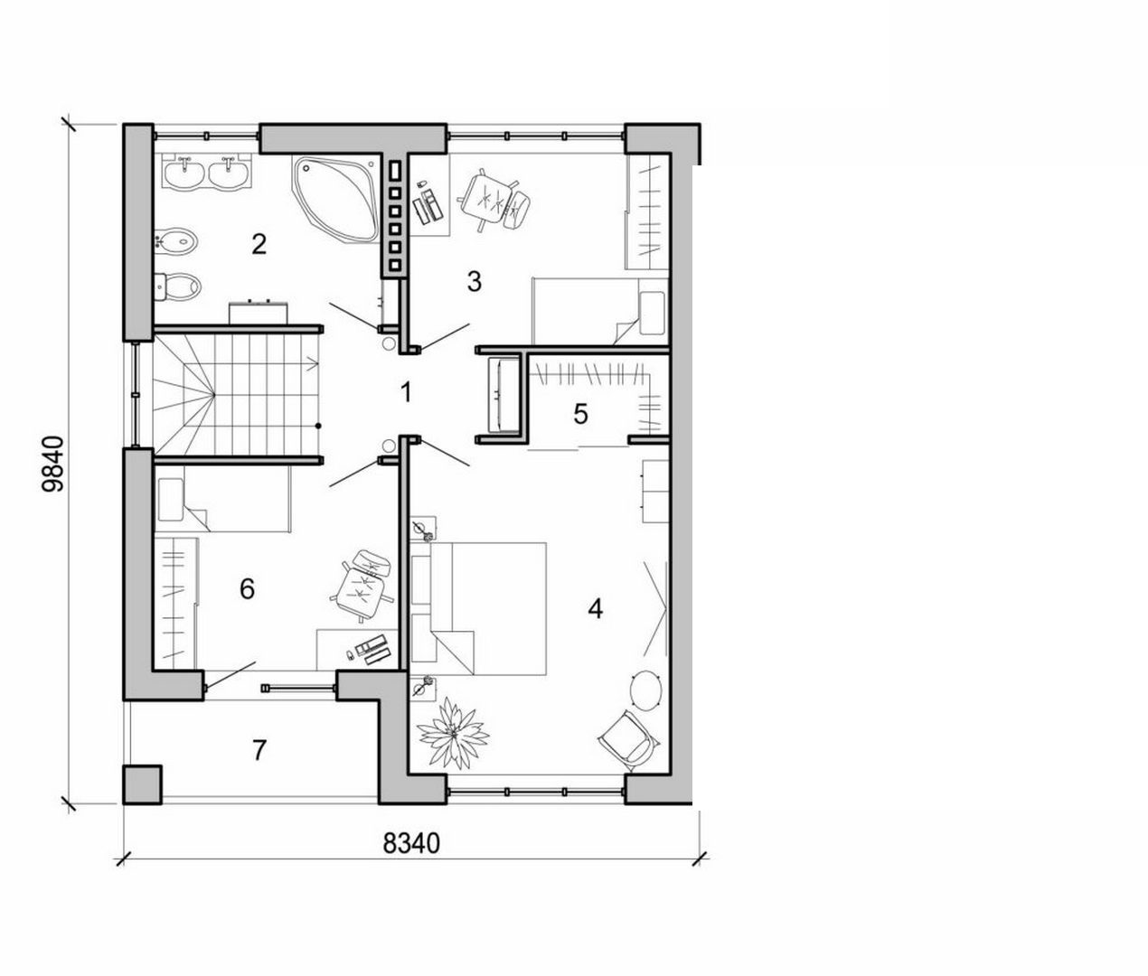 Visualization gallery - Two storey stylish house