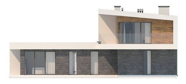 Visualization gallery - Original T-shaped house in a modern style
