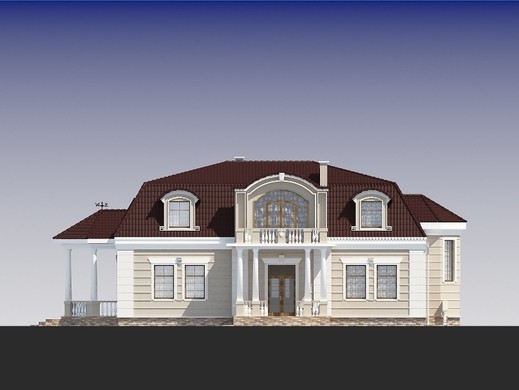 Visualization gallery - Chic villa design in a classic style