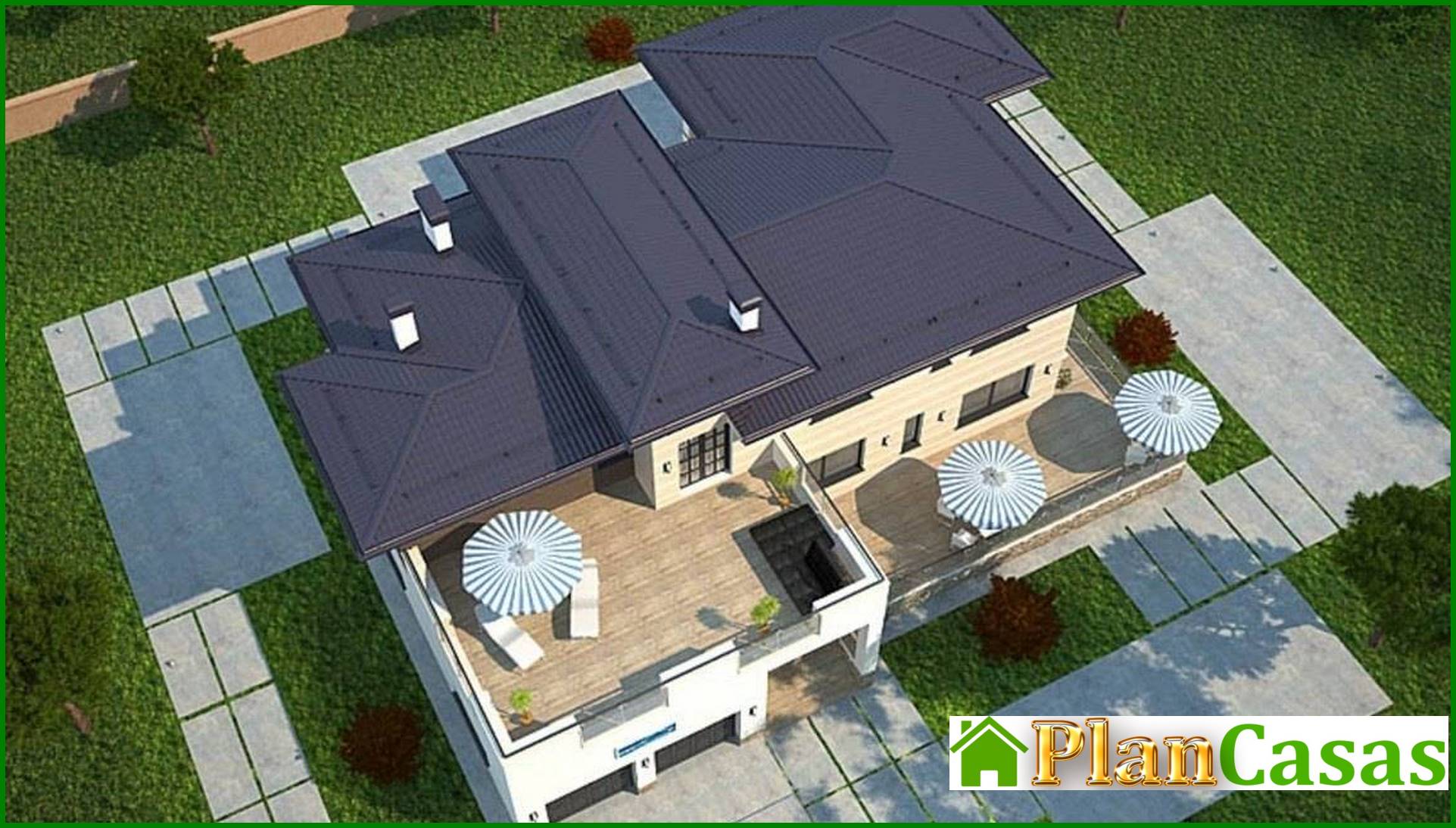 Visualization gallery - Architectural project of a two-story modern holiday home