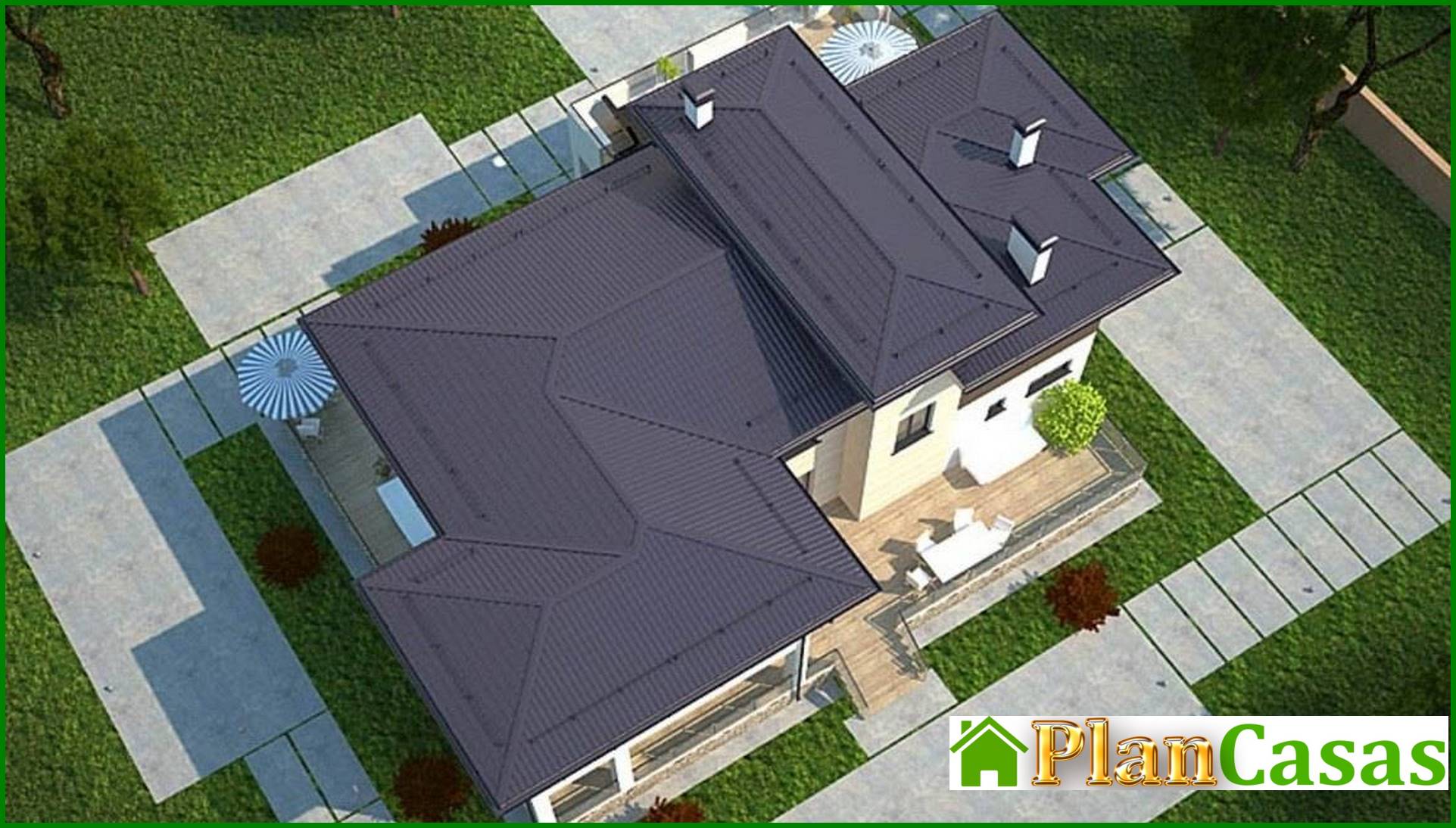 Visualization gallery - Architectural project of a two-story modern holiday home