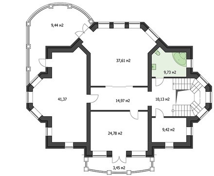 Visualization gallery - The project of a four-story mansion