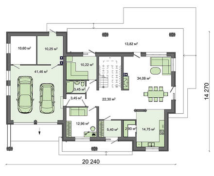 Visualization gallery - Chalet-style cottage project