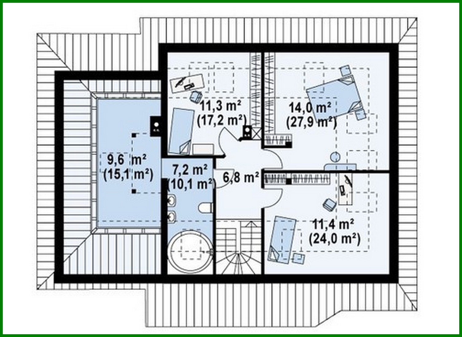 Visualization gallery - House project with attic and garage