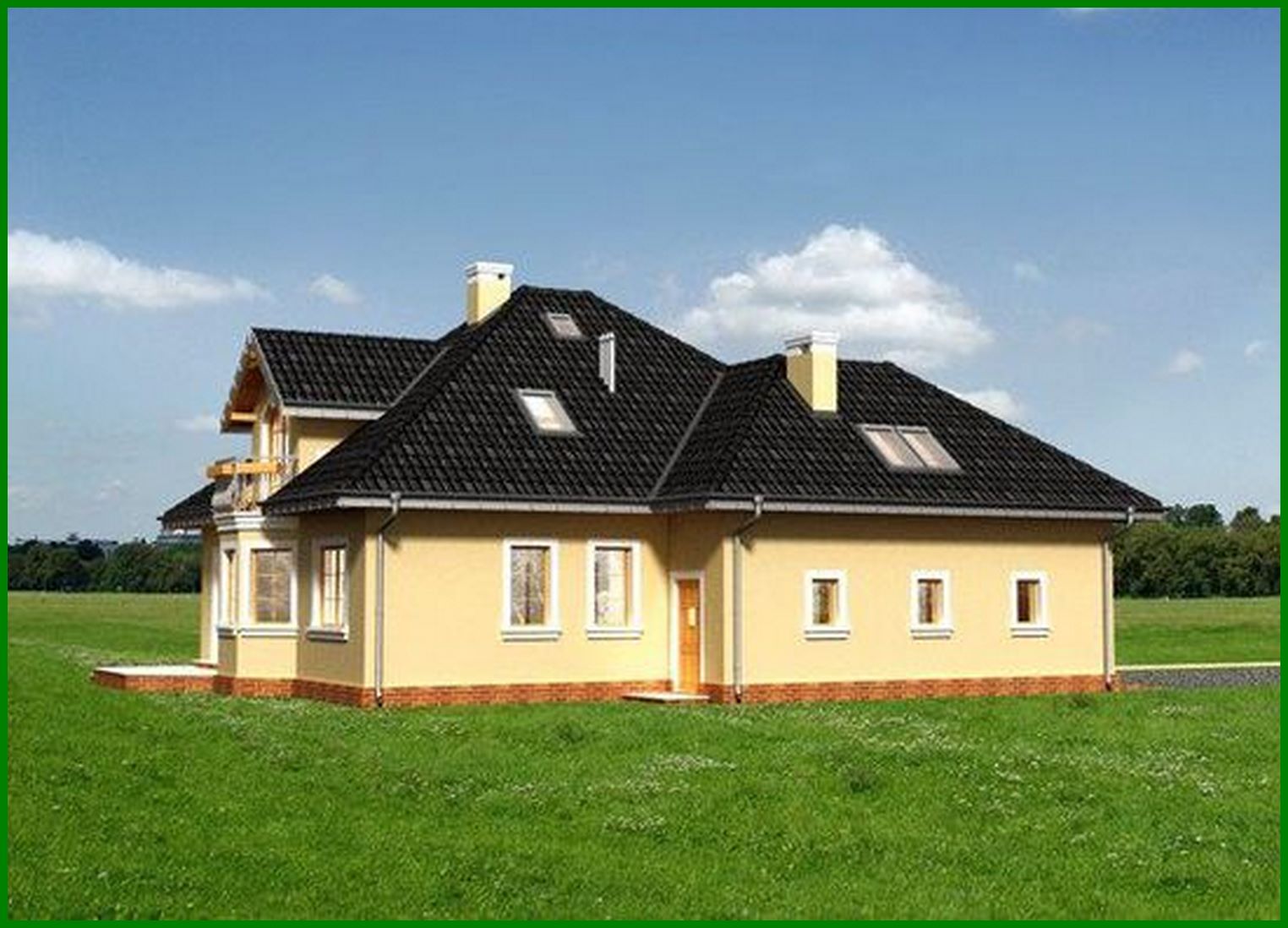 Visualization gallery - Beautiful house with attic