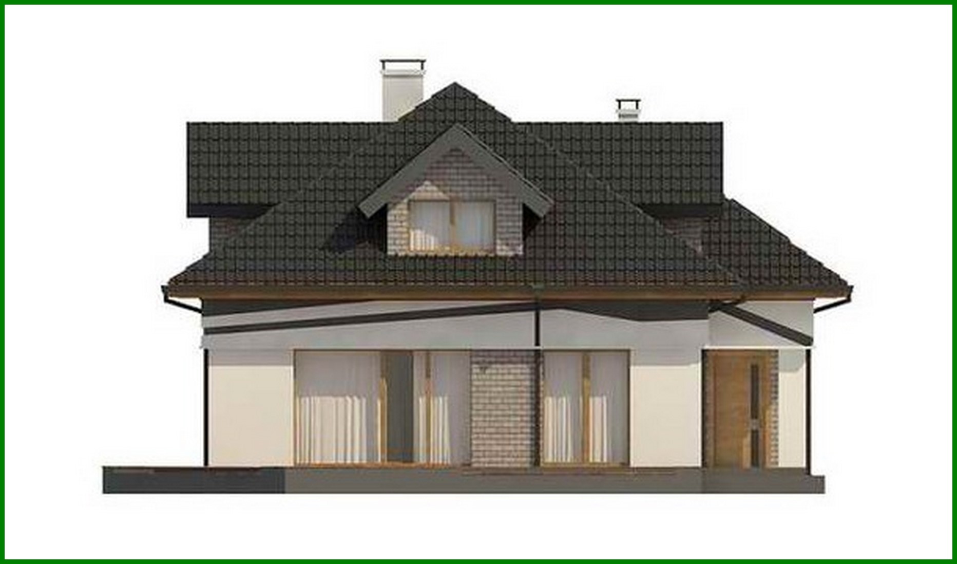Visualization gallery - Comfortable European-style attic house