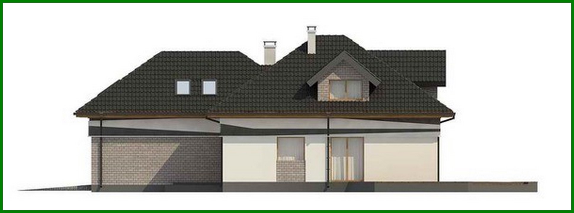 Visualization gallery - Comfortable European-style attic house