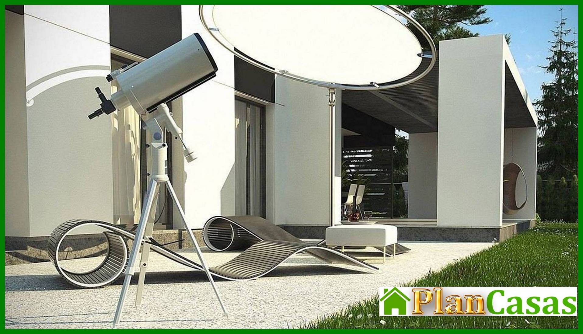 Visualization gallery - One-story project for a narrow site