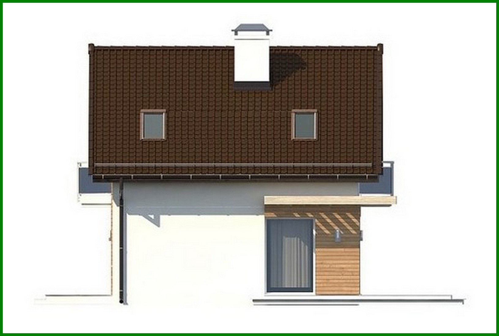 Visualization gallery - The project of a small country house with an attic