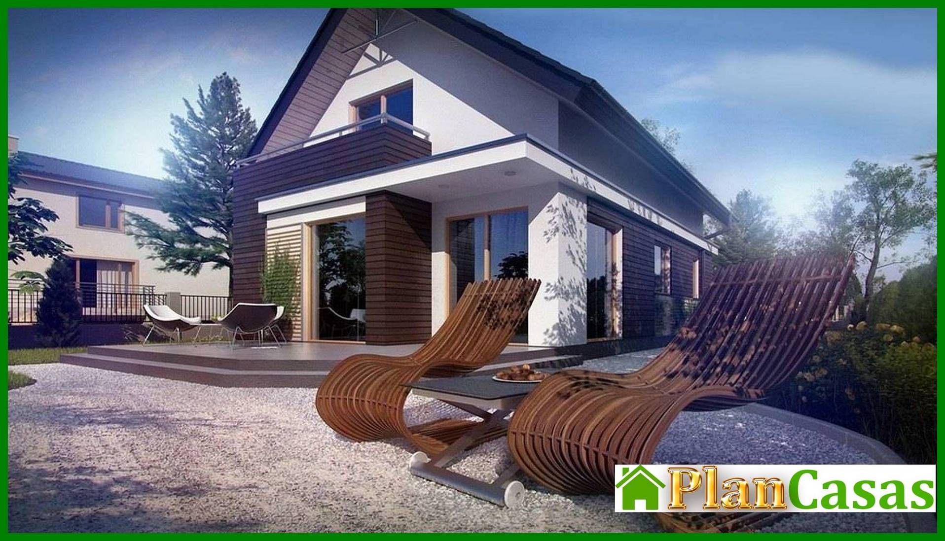 Project of a house with an attic for a narrow plot house plan