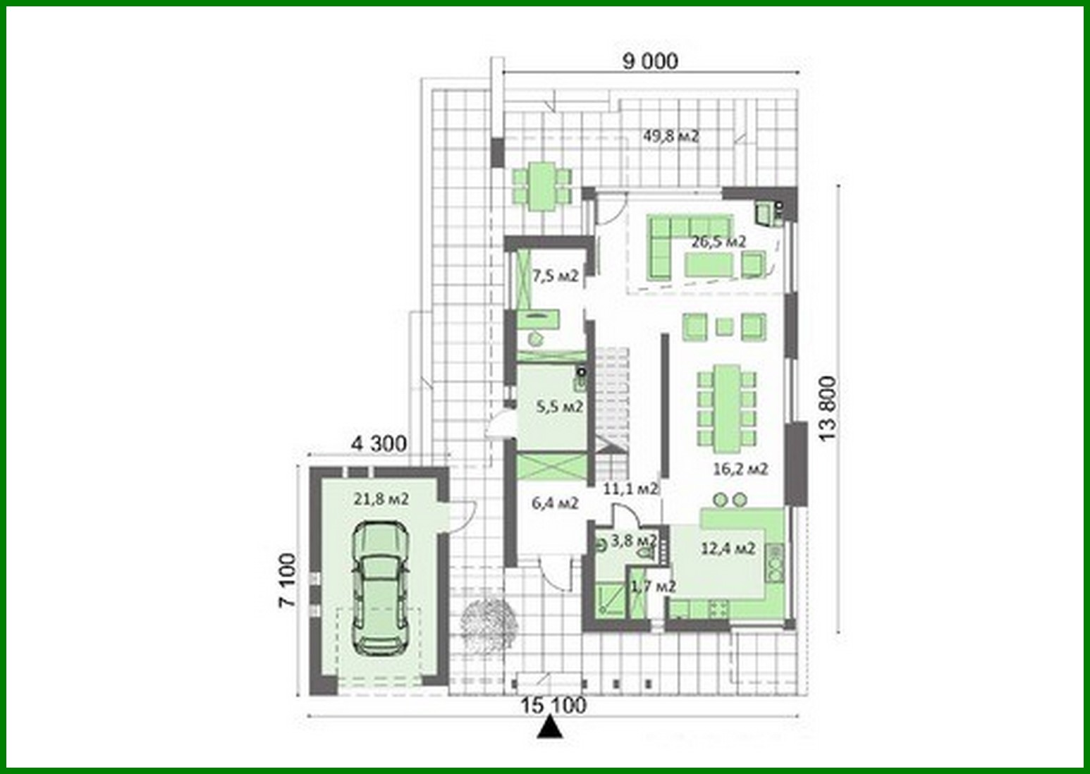 Visualization gallery - Spacious beautiful house with a cozy guest area