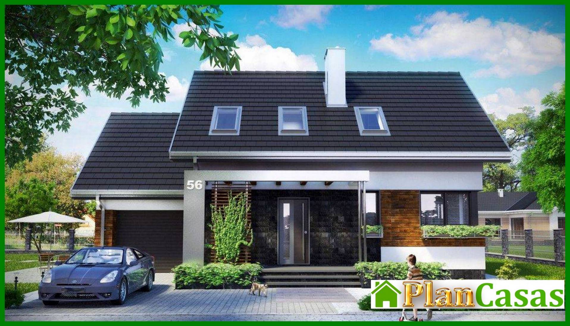 Visualization gallery - Attic Three-Bedroom Garage House