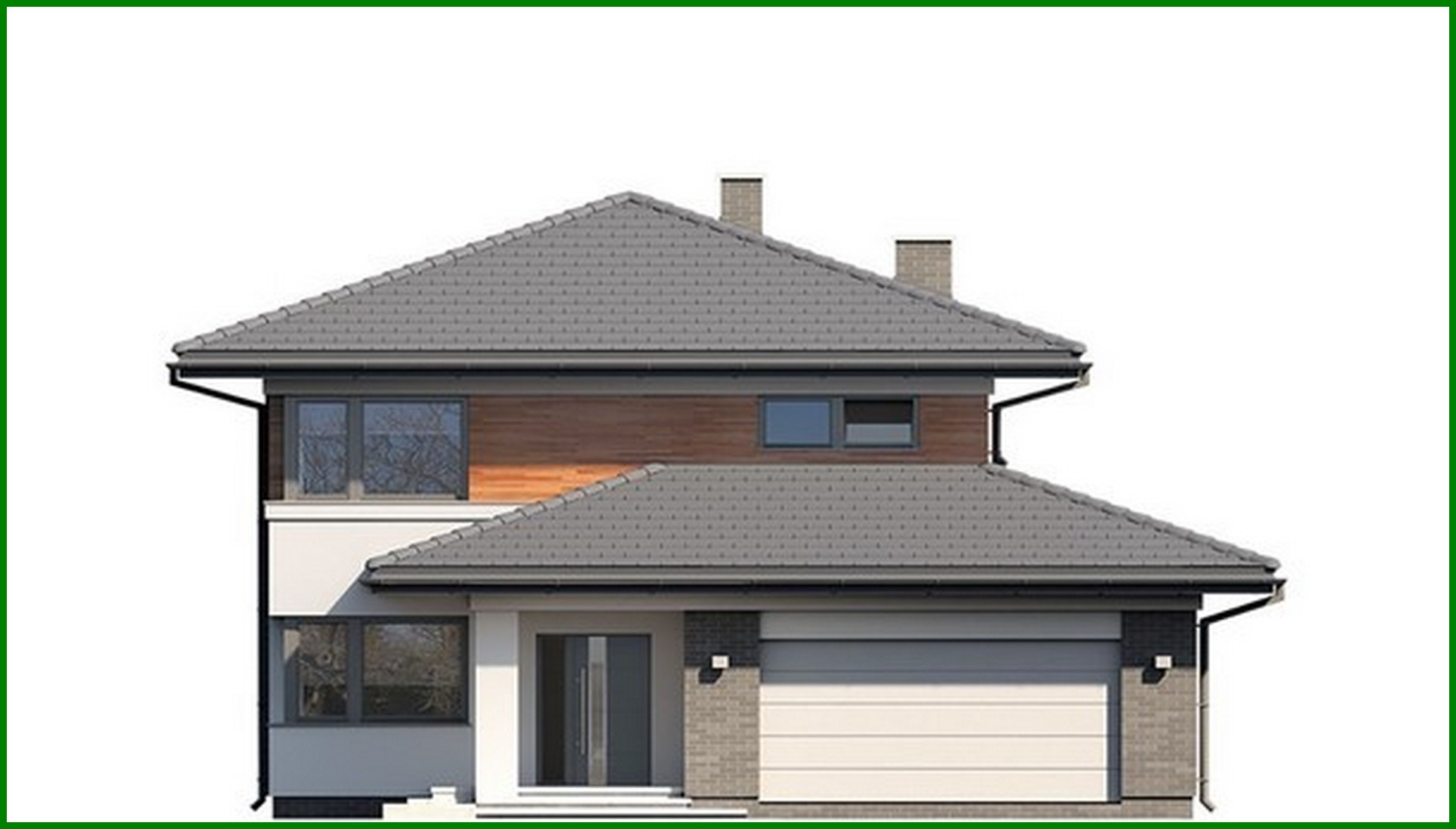 Visualization gallery - Modern residential building with an area of ​​230 m2