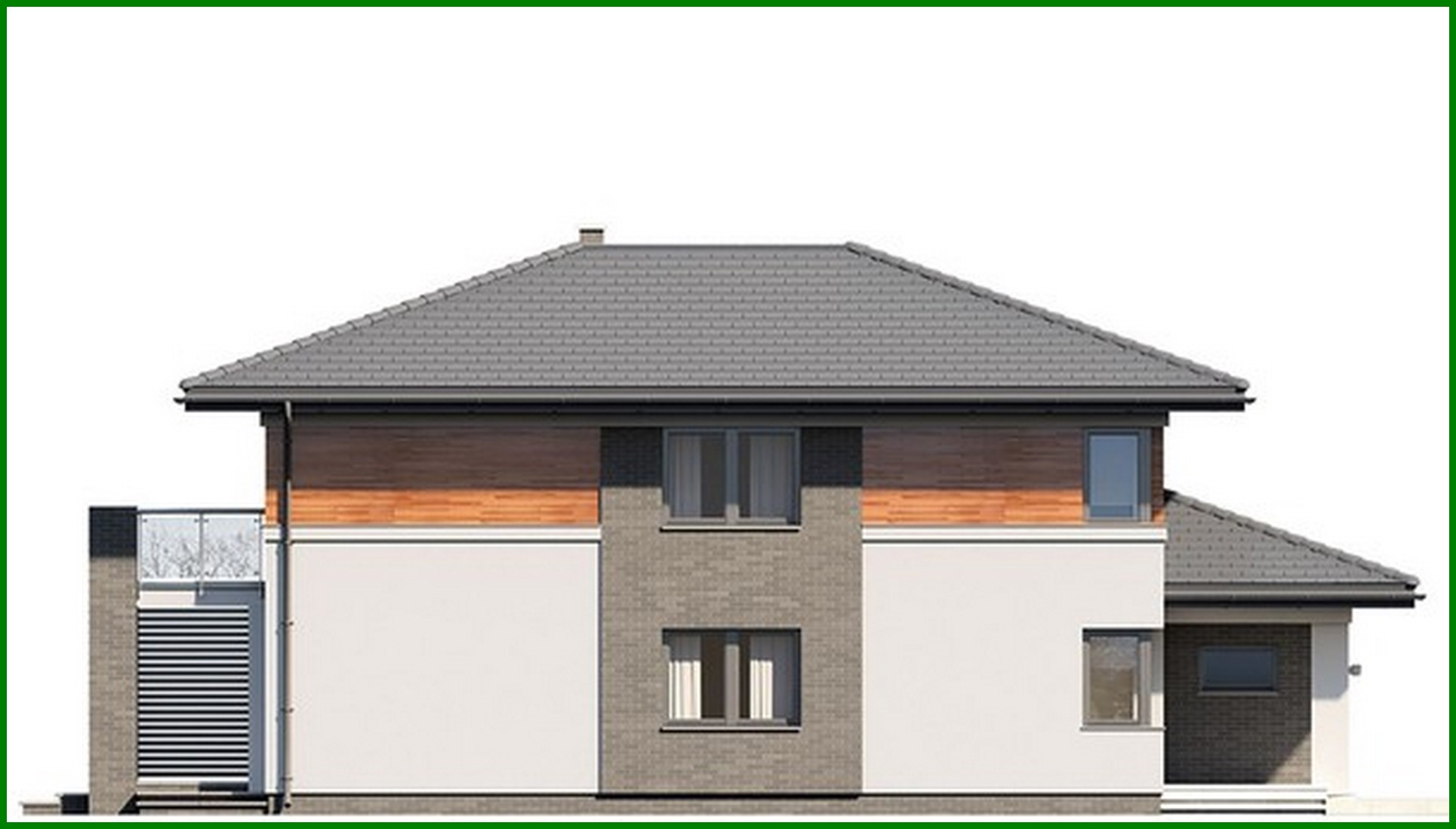 Visualization gallery - Modern residential building with an area of ​​230 m2