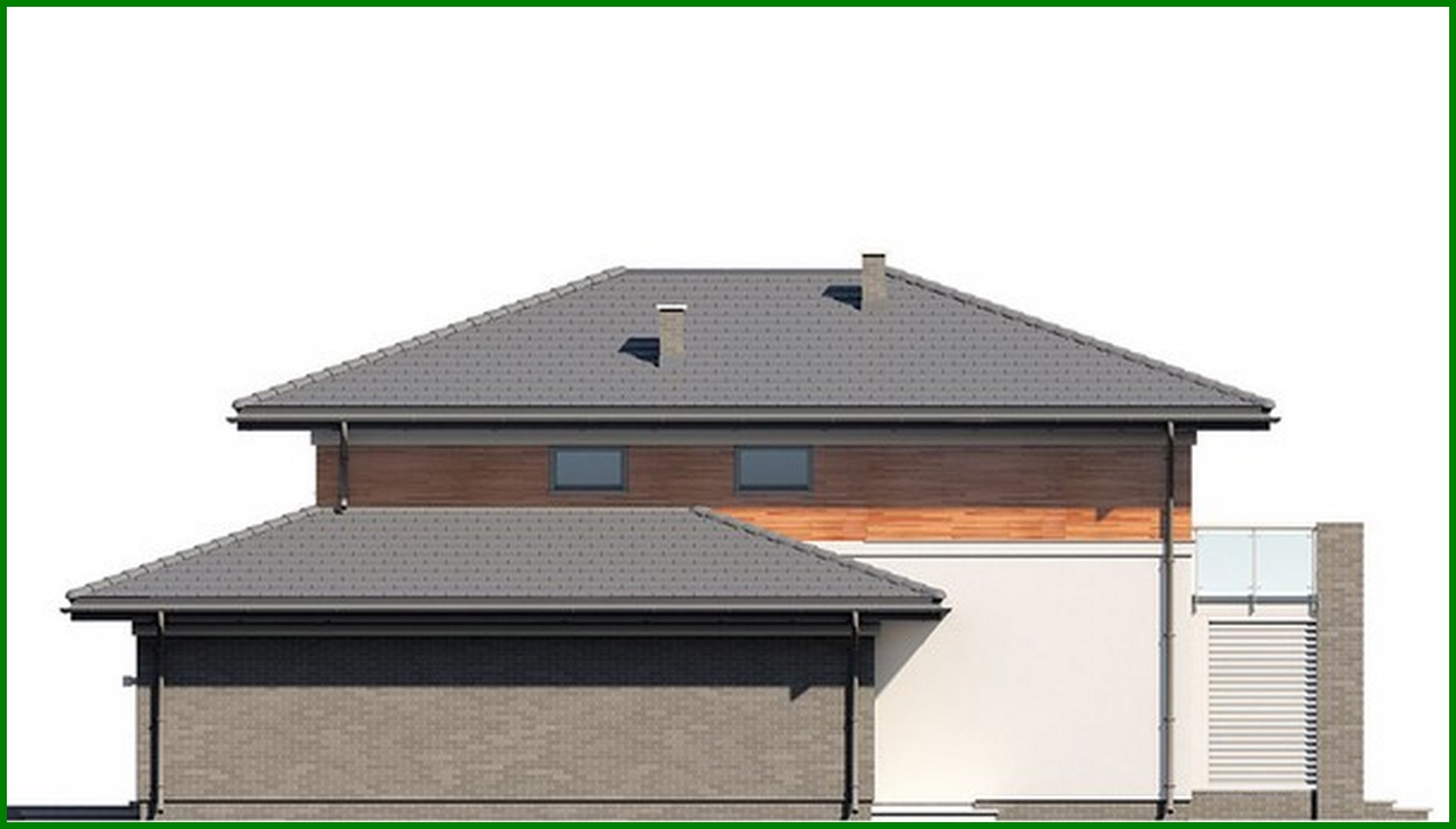 Visualization gallery - Modern residential building with an area of ​​230 m2