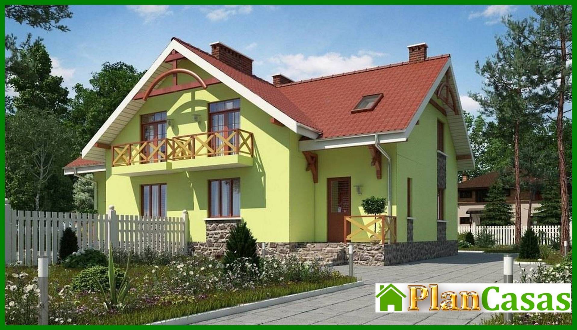 Visualization gallery - Exquisite stylish 1.5-story cottage