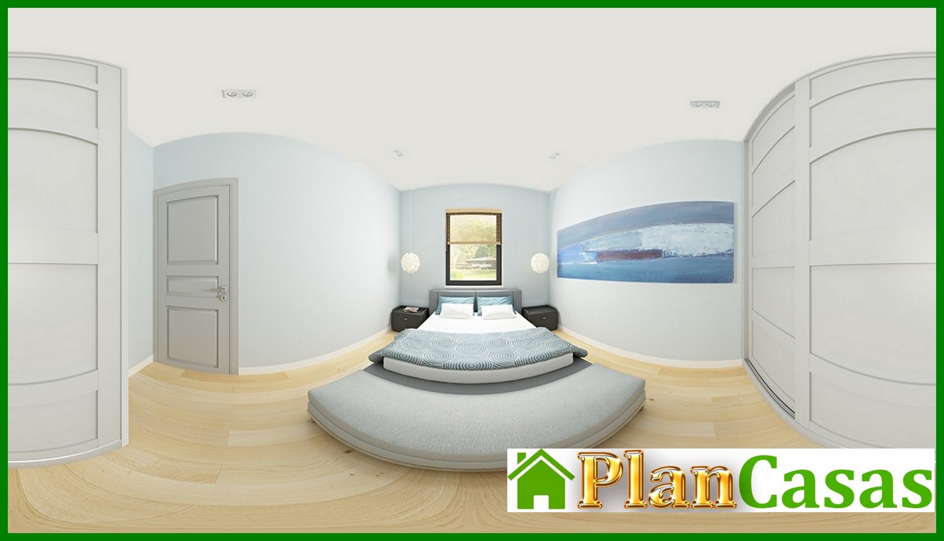 Visualization gallery - House project with a corner window in the kitchen