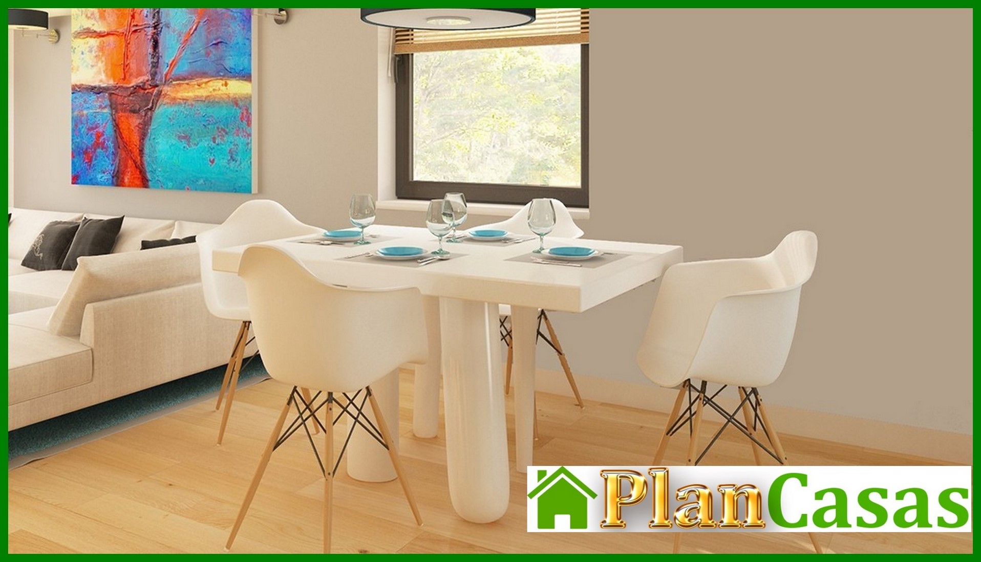 Visualization gallery - House project with a corner window in the kitchen