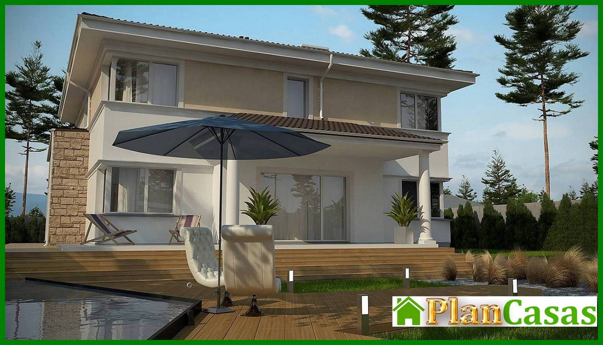 Visualization gallery - Design of a classic villa with a billiard room and sauna