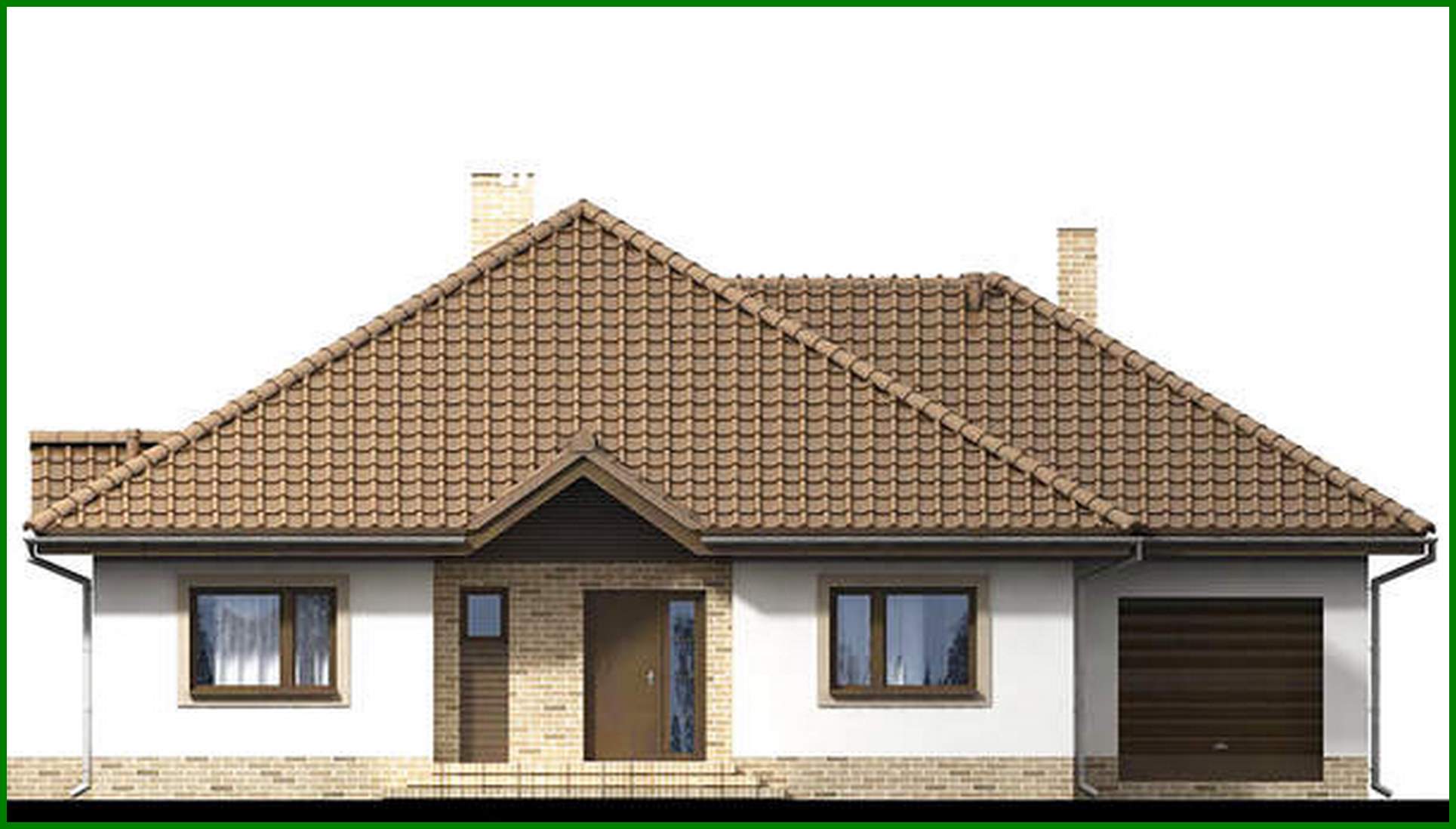 Visualization gallery - Project of a colorful residential building with a built-in garage