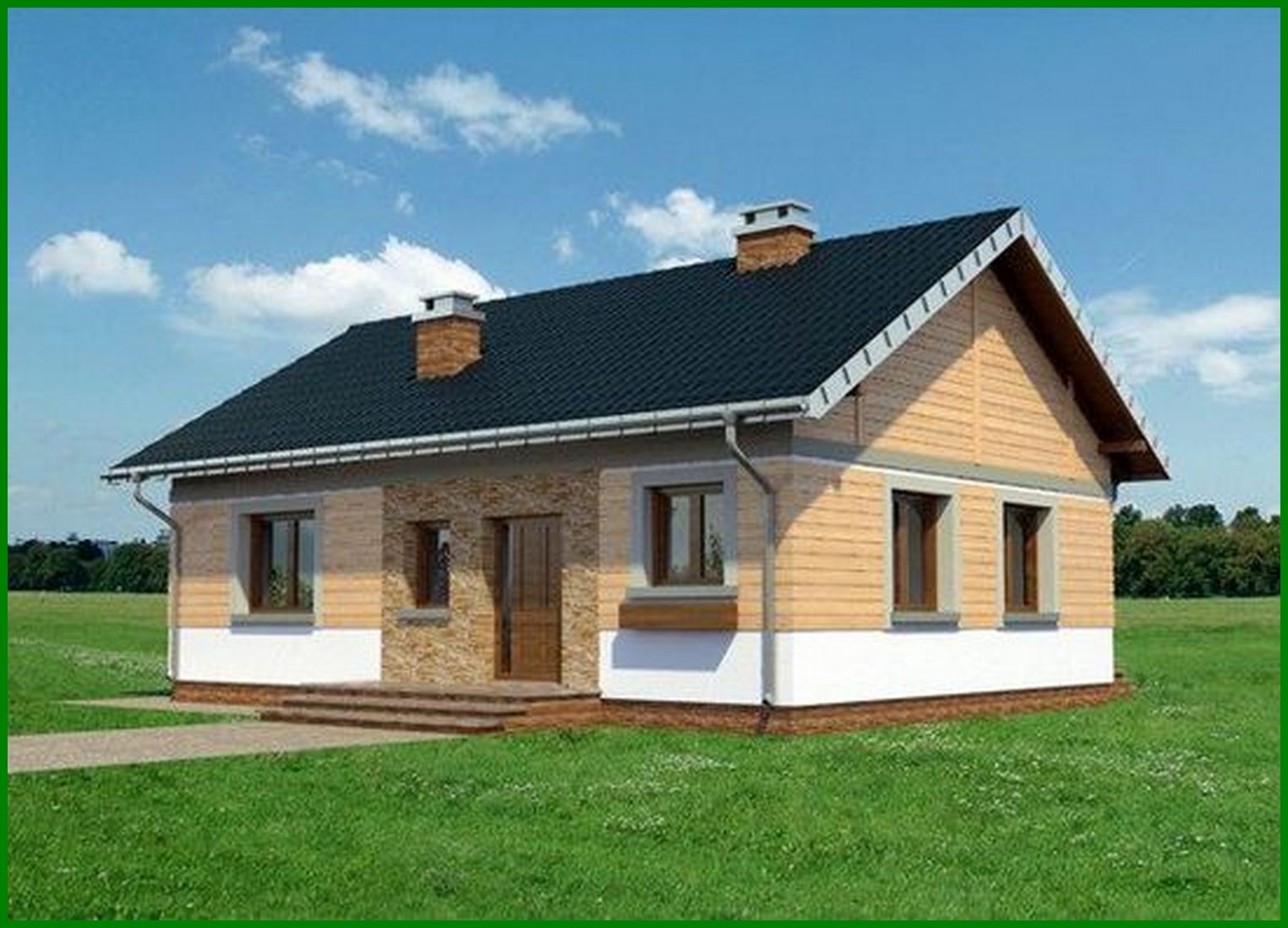 Visualization gallery - Small house with four living rooms