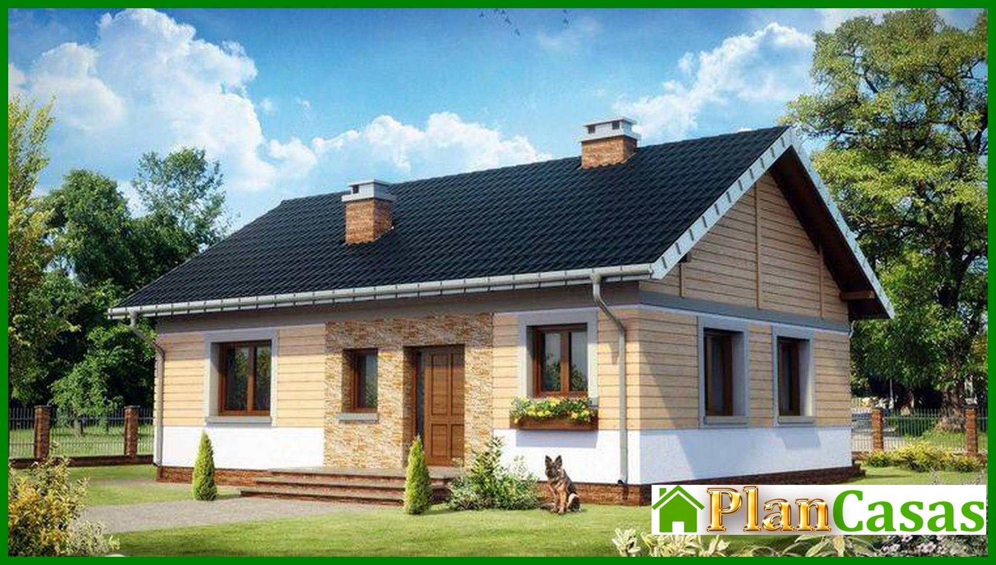 Visualization gallery - Small house with four living rooms