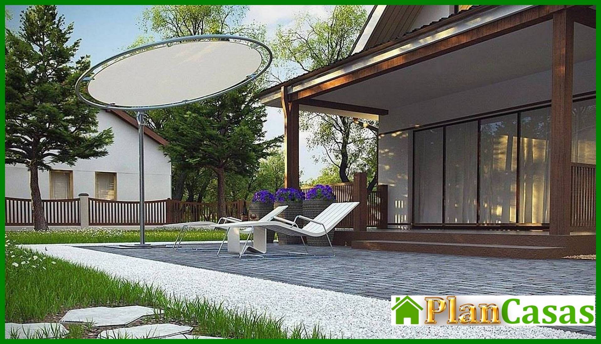 Visualization gallery - Compact cottage with an attic 80 m²