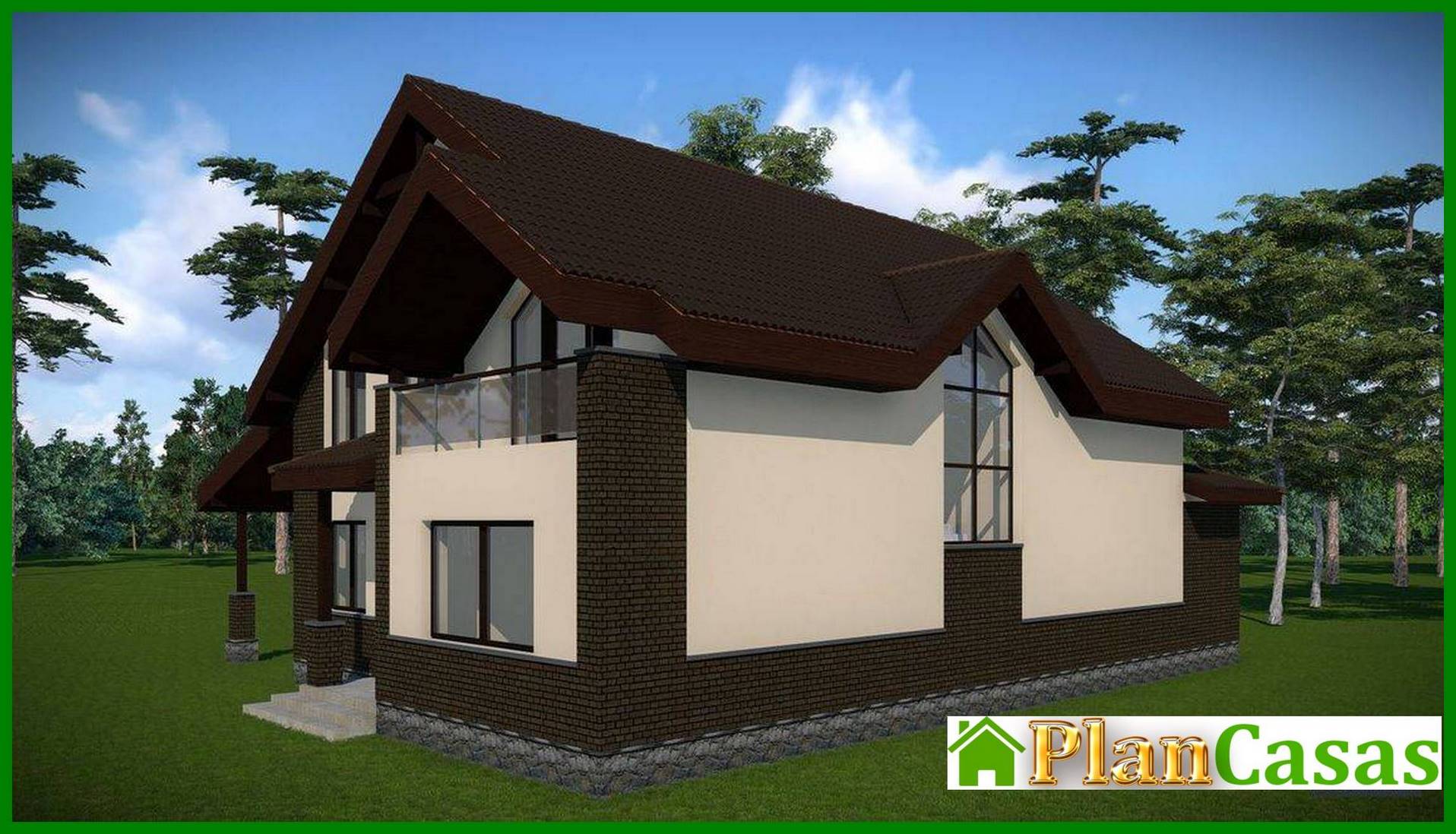 Visualization gallery - Comfortable attic house with a spacious terrace