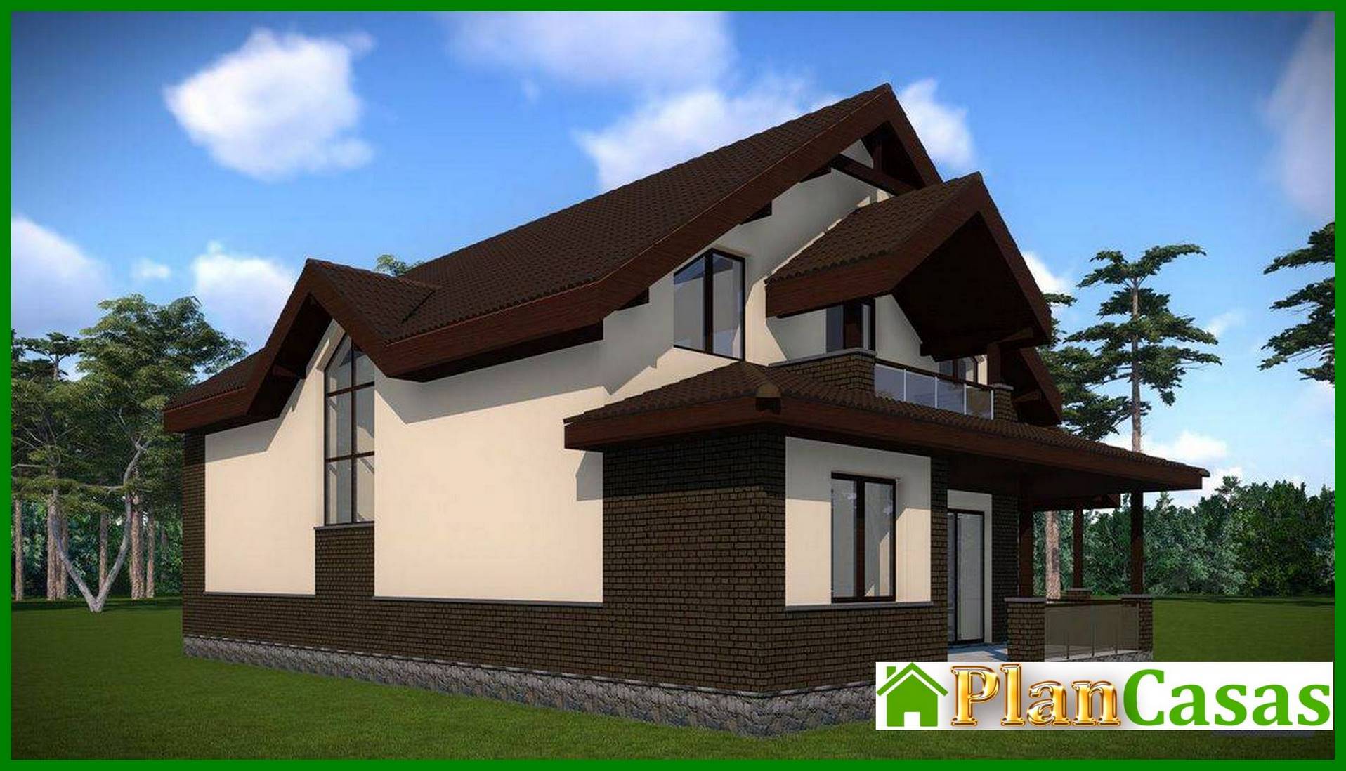 Visualization gallery - Comfortable attic house with a spacious terrace