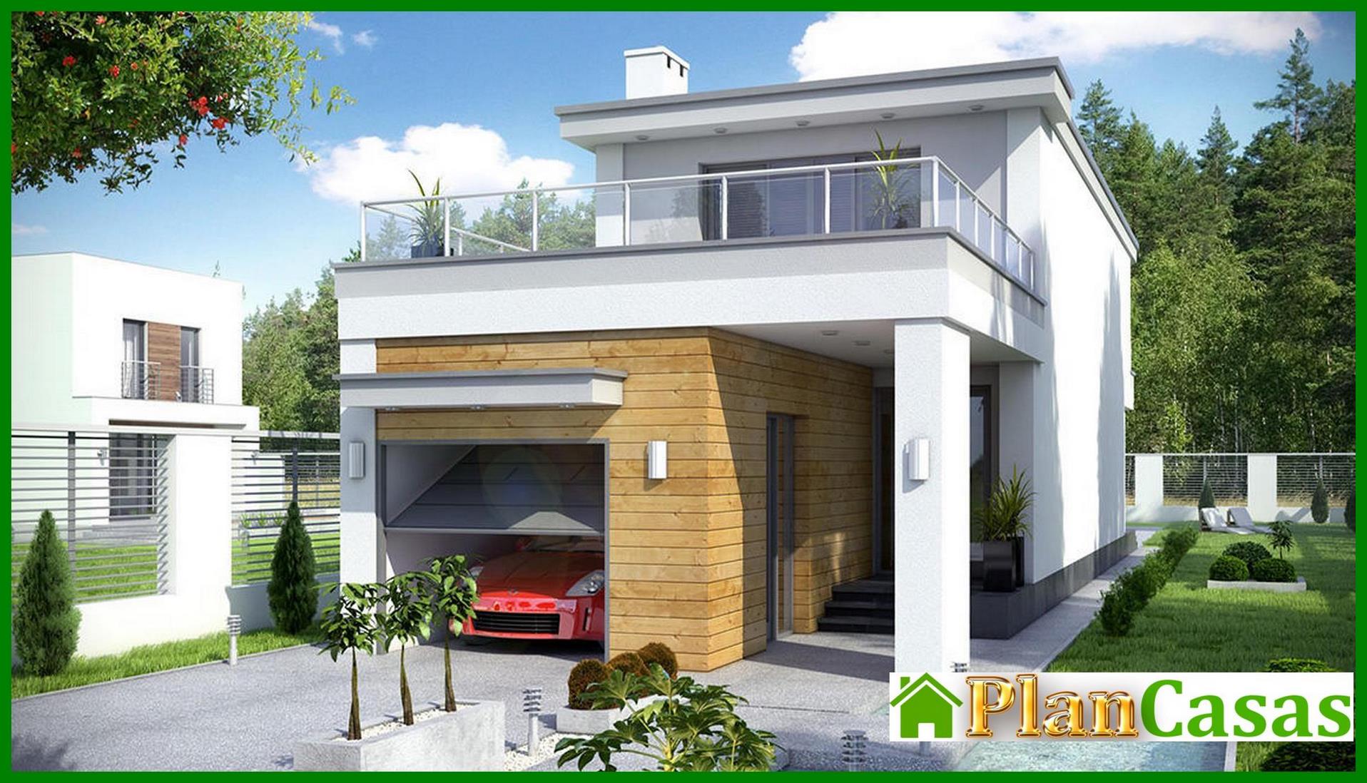 Visualization gallery - Project of a two-story house for a narrow plot