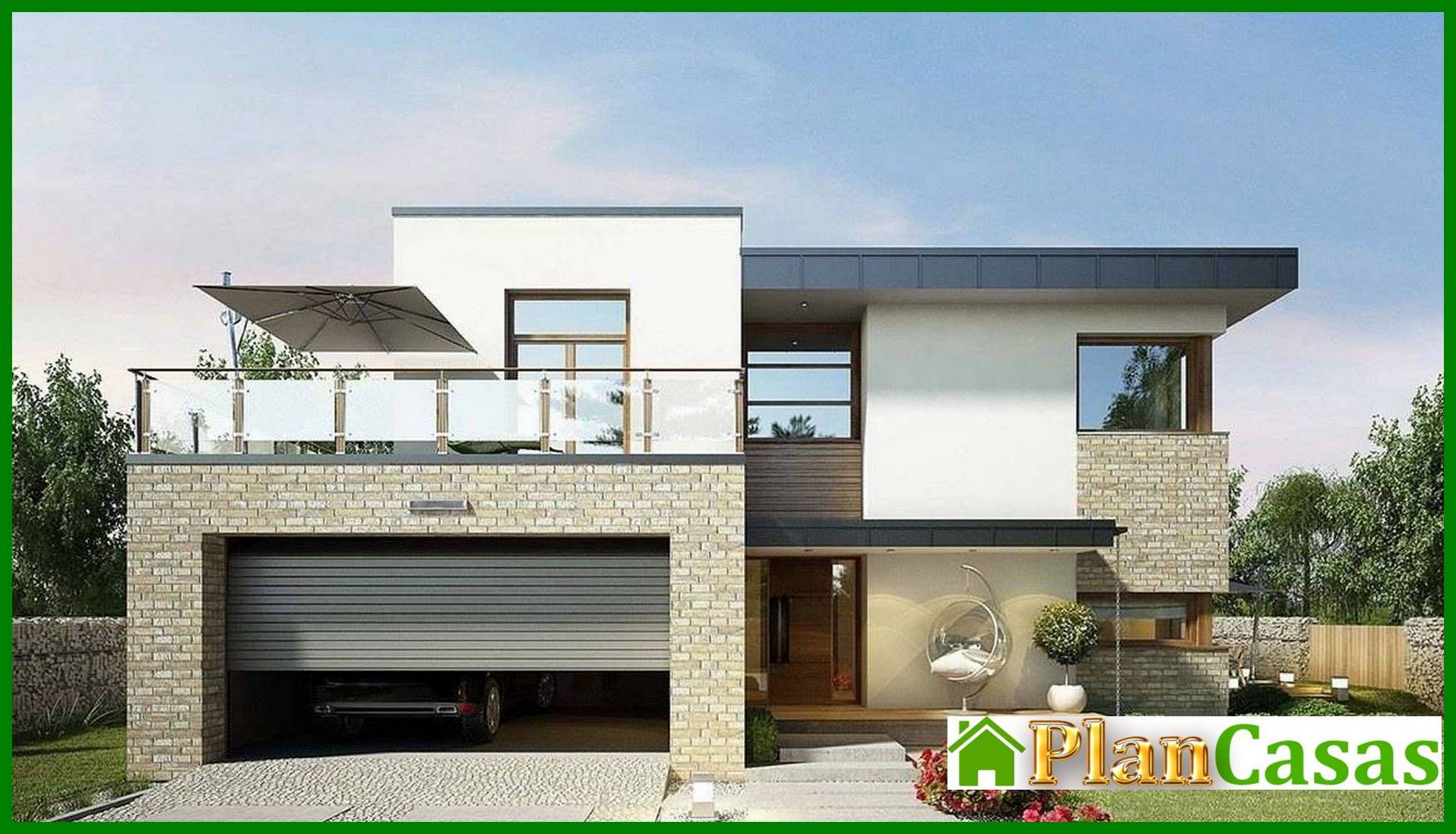 Visualization gallery - Stylish house with spacious verandas and terraces